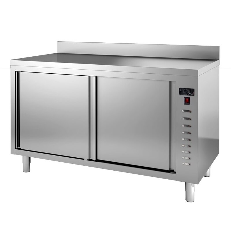 Gastro-inox Warmhoudkast Van Roestvrijstaal Met Achteropstand, 1400(l)x600(d)x880(h)mm