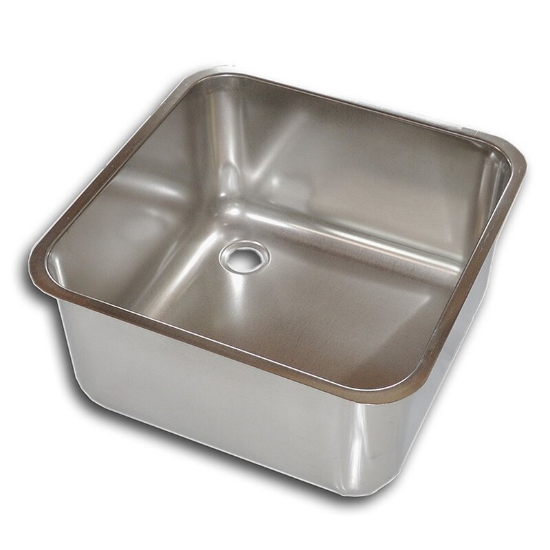 Gastro-inox Inlasspoelbak Roestvrijstaal 400(l)x400(b)x300(d)mm