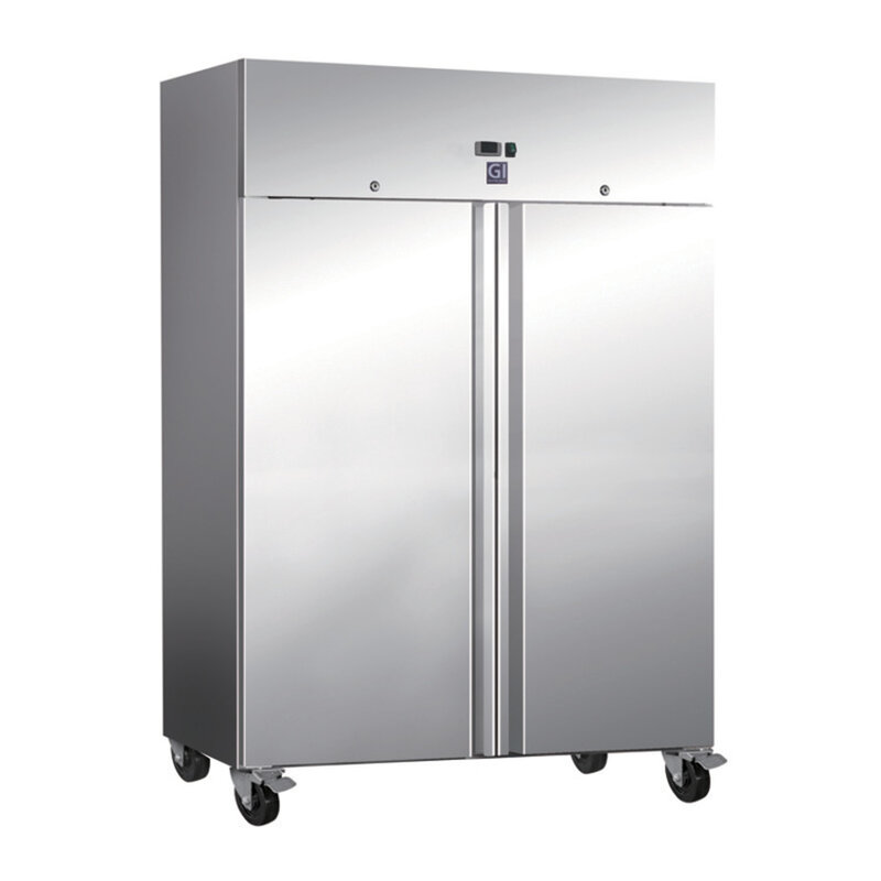 Gastro-inox Rvs 1200 Liter Vriezer, Statisch Gekoeld Met Ventilator