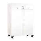 Gastro-inox Wit Stalen 1200 Liter Koelkast, Statisch Gekoeld Met Ventilator