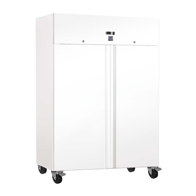 Gastro-inox Wit Stalen 1200 Liter Vriezer, Statisch Gekoeld Met Ventilator