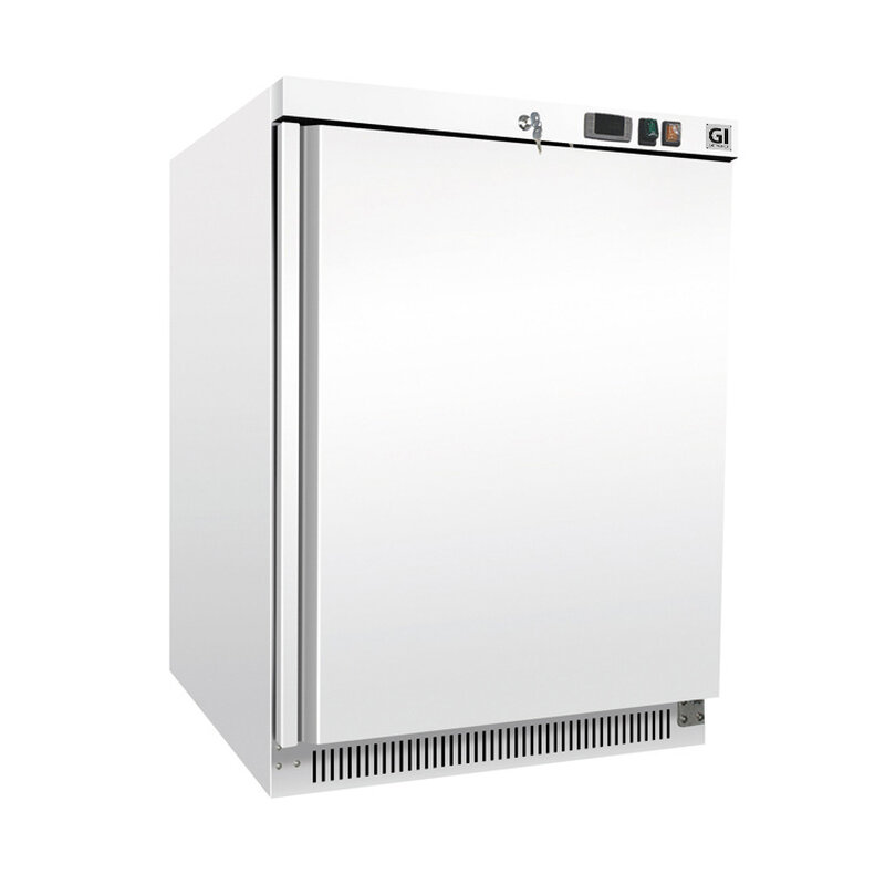 Gastro-inox Wit Stalen Vriezer 200 Liter, Statisch Gekoeld