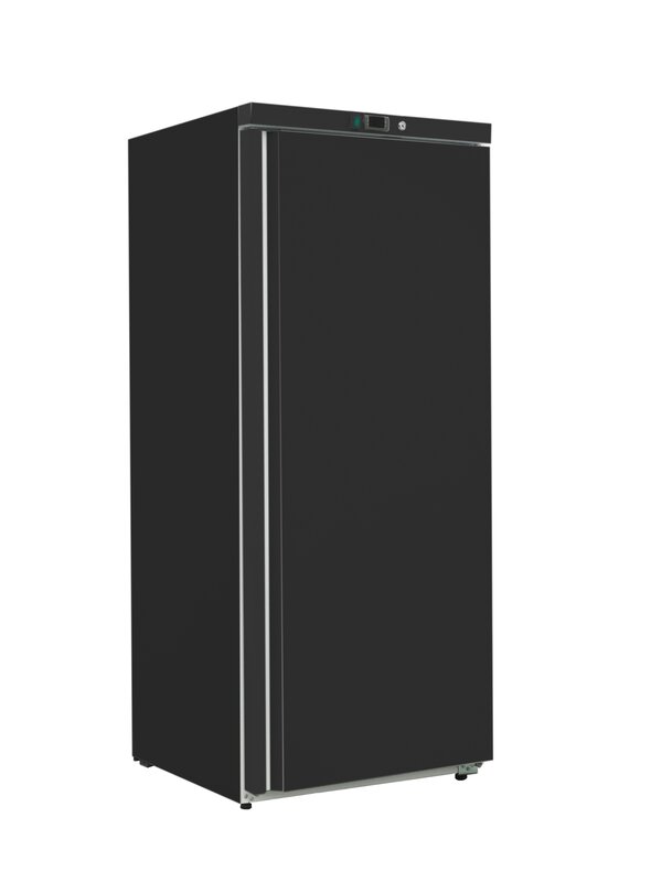 Gastro-inox Zwart Stalen Vriezer 400 Liter, Statisch Gekoeld