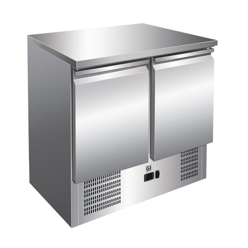 Gastro-inox Rvs Werkbank Met 2 Deuren, Geforceerd Gekoeld