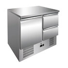 Gastro-inox Rvs Werkbank Met 1 Deur & 2 Laden, Geforceerd Gekoeld