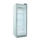 Gastro-inox Wit Stalen Koeling 400 Liter Met Glasdeur, Statisch Gekoeld Met Ventilator