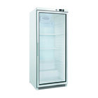 Gastro-inox Wit Stalen Koeling 600 Liter Met Glasdeur, Statisch Gekoeld Met Ventilator