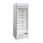 Gastro-inox Wit Stalen Display Vriezer 600 Liter Met Glasdeur, Geforceerd Gekoeld