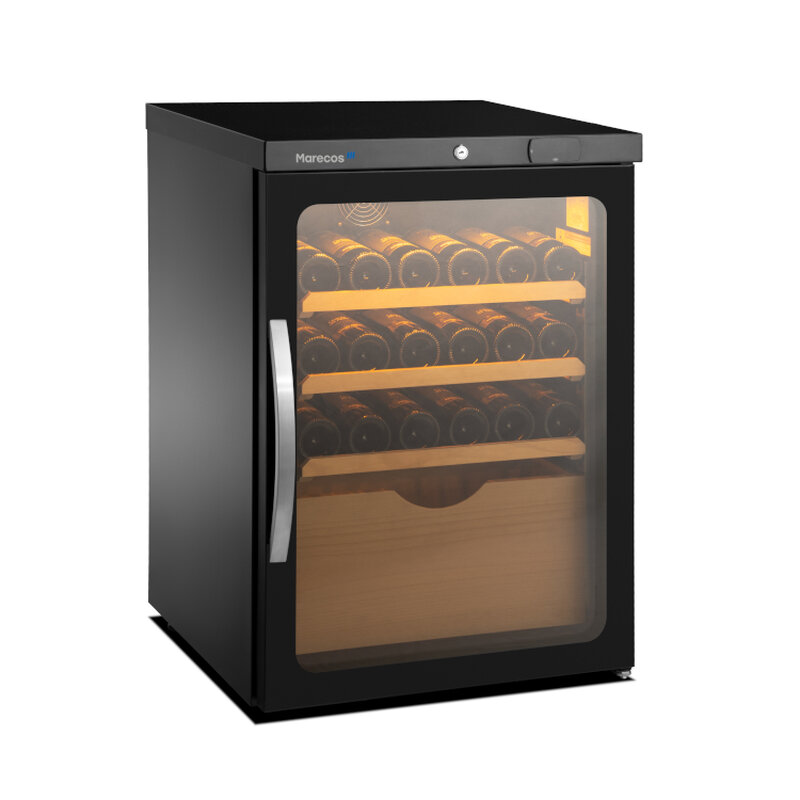 Gastro-inox Marecos Tafelmodel Wijnklimaatkast Exclusive 27 Flessen, Enkele Zone