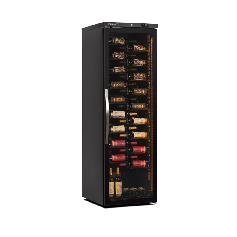 Gastro-inox Marecos Wijnklimaatkast Exclusive 125 Flessen Zicht Ligging, Enkele Zone