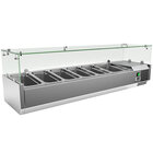 Gastro-inox Rvs Opzetkoelvitrine 5x GN 1/3 + 1x GN 1/2