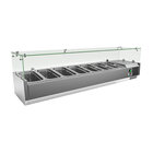 Gastro-inox Rvs Opzetkoelvitrine 7x GN 1/3