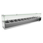 Gastro-inox Rvs Opzetkoelvitrine 10x Gn1/4