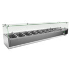 Gastro-inox Rvs Opzetkoelvitrine 9x GN 1/3