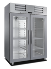 Gastro-inox Marecos Excel Roestvrijstalen GN 2/1 Koeling Met Glasdeur 1400 Liter