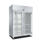 Gastro-inox Marecos Softline Roestvrijstalen GN 2/1 Koeling Met Glasdeur 1400 Liter