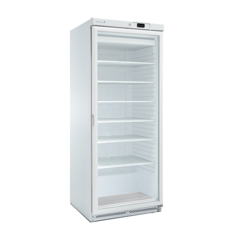Gastro-inox Marecos Wit Stalen GN 2/1 Vriezer Met Glasdeur 600 Serie