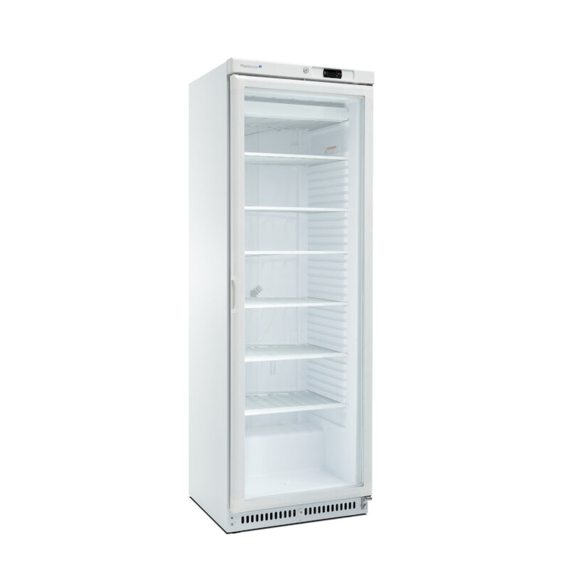 Gastro-inox Marecos Wit Stalen Vriezer Met Glasdeur 430 Serie