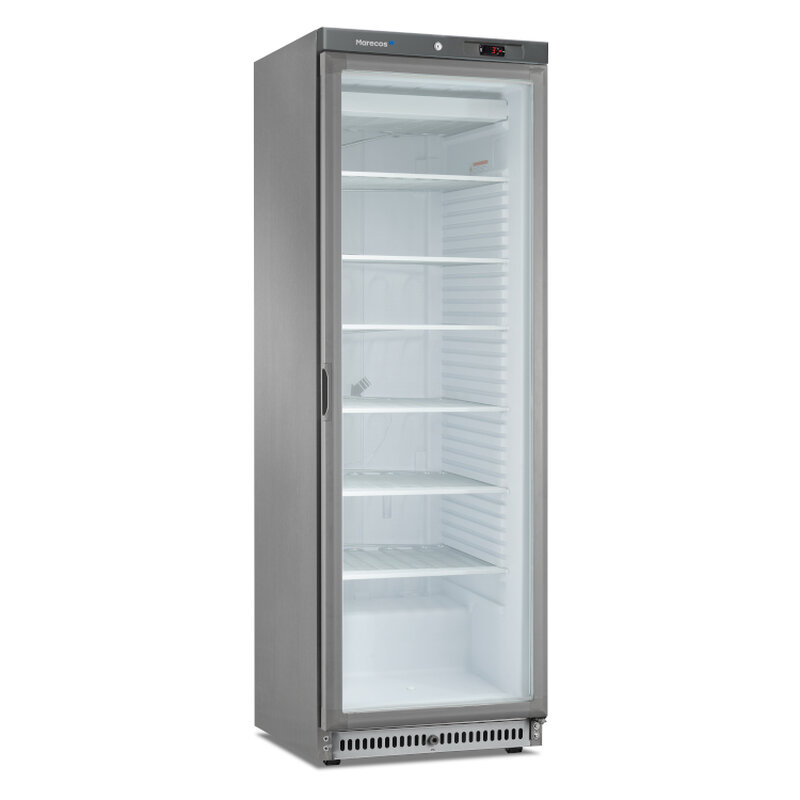 Gastro-inox Marecos Roestvrijstalen Vriezer Met Glasdeur 430 Serie