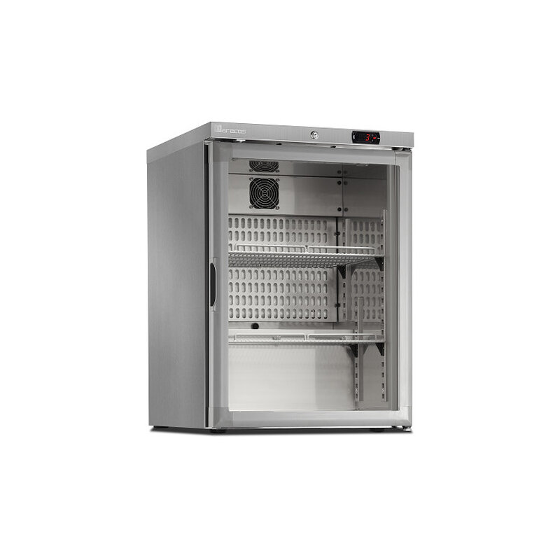 Gastro-inox Marecos Roestvrijstalen Koeling Met Glasdeur 150 Serie