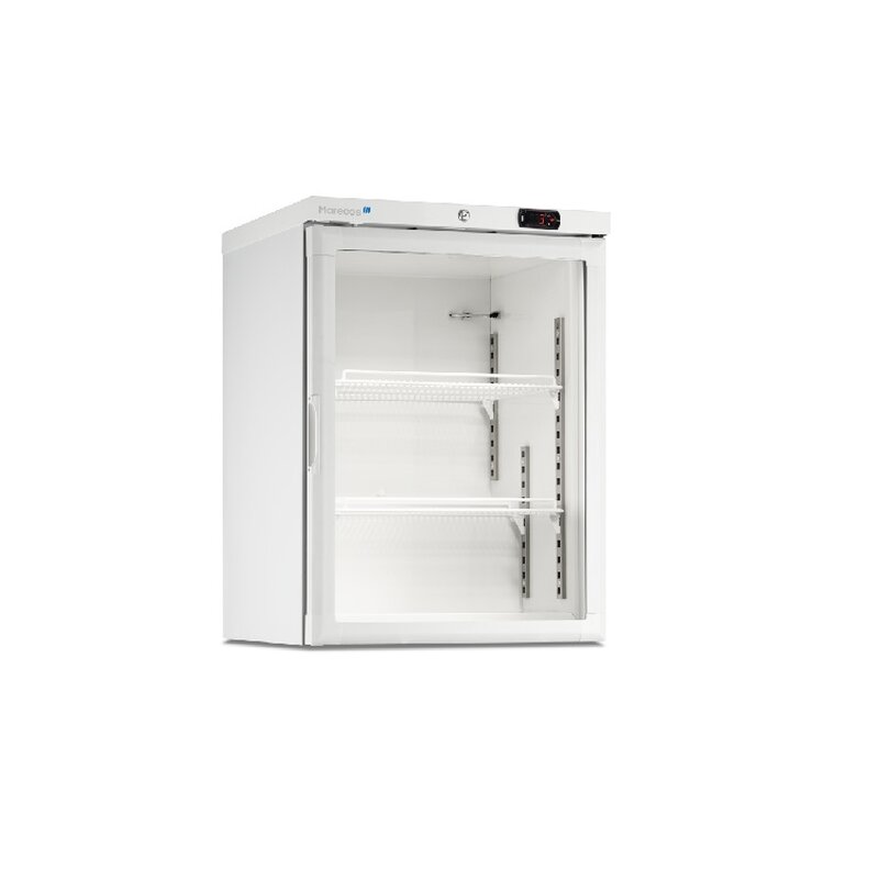 Gastro-inox Marecos Wit Stalen Vriezer Met Glasdeur 150 Serie