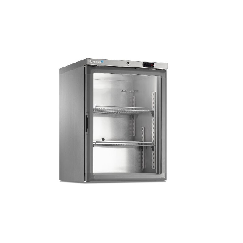 Gastro-inox Marecos Roestvrijstalen Vriezer Met Glasdeur 150 Serie