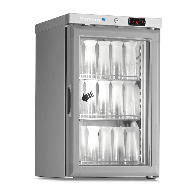 Gastro-inox Marecos Roestvrijstalen Tafelmodel Glazenvriezer