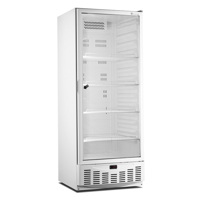 Gastro-inox Marecos Wit Stalen Gn2/1 + 600x400mm Koeling Met Glasdeur, 500 Serie