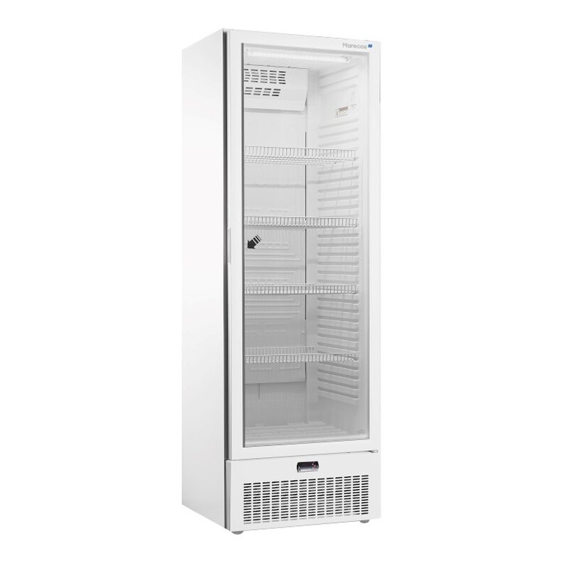 Gastro-inox Marecos Wit Stalen Display Koeling Met Glasdeur 400 Serie