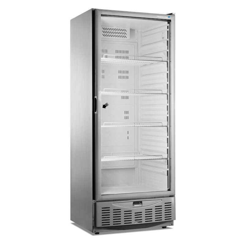 Gastro-inox Marecos Roestvrijstalen Gn2/1 + 600x400mm Koeling Met Glasdeur, 500 Serie