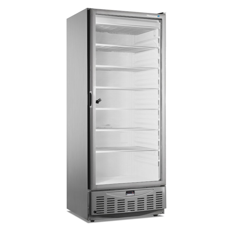 Gastro-inox Marecos Roestvrijstalen Gn2/1 + 600x400mm Vriezer Met Glasdeur, 500 Serie