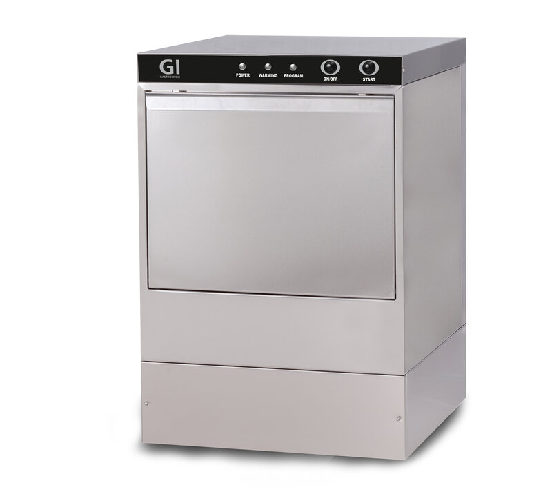 Gastro-inox Elektronische Glazenspoelmachine, 40x40cm, 230v