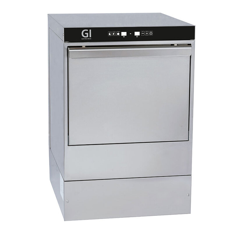 Gastro-inox Digitale Vaatwasmachine Met Afvoerpomp, Zeepdispenser en 40x40cm, 230v