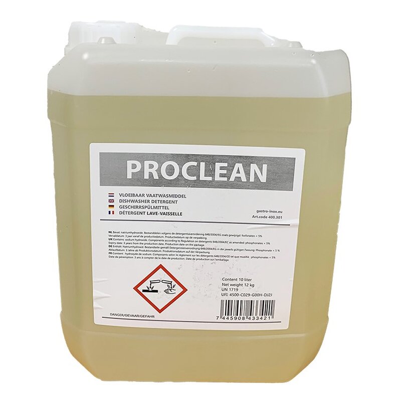 Gastro-inox Proclean Vaatwasmiddel 10 Liter