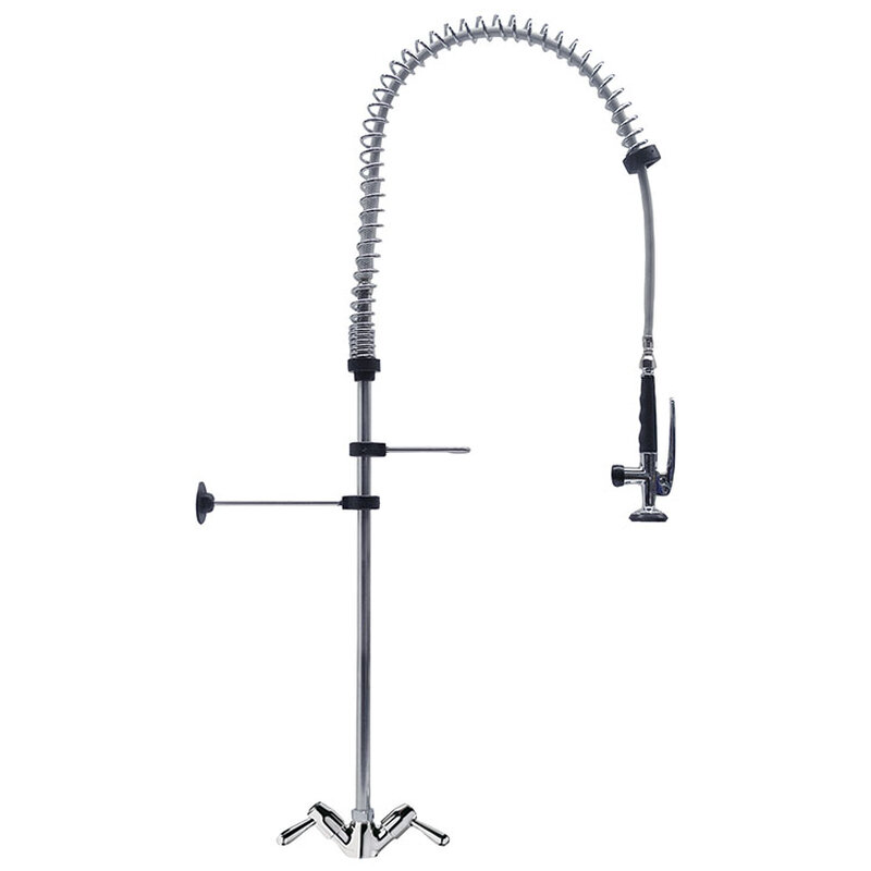 Gastro-inox Monobloc Voorspoeldouche Met Draaihendels, 1200mm