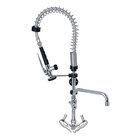 Gastro-inox Monobloc Voorspoeldouche Met Draaihendels & Zwenkkraan, 700mm