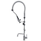 Gastro-inox Monobloc Voorspoeldouche Met Draaihendel en Zwenkkraan, Roestvrijstaal Aisi 304
