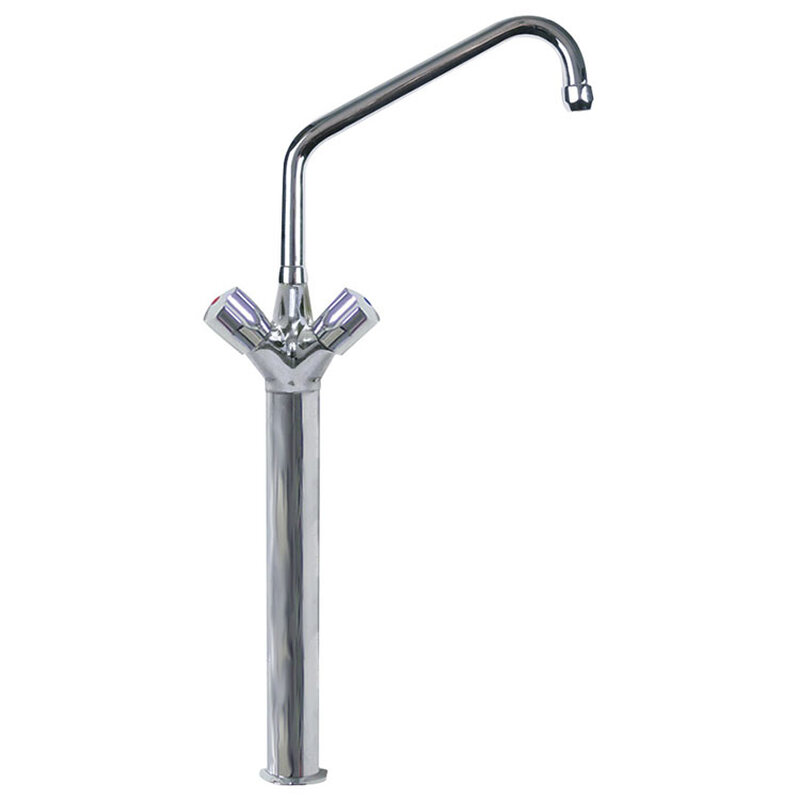 Gastro-inox Monobloc ø25mm Mengkraan, Lengte 300mm op 300mm Kolom