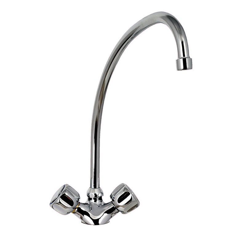 Gastro-inox Monobloc ø18mm Mengkraan Met Draaiknoppen, Lengte 200mm