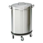 Gastro-inox Afvalbak 75 Liter Met Losse Deksel, Roestvrijstaal Aisi 304