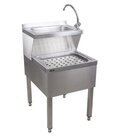 Gastro-inox Wasbak Met Afdruipbak en Kraan, Roestvrijstaal Aisi 304