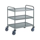 Gastro-inox Serveerwagen 3 Bladen Roestvrijstaal Aisi 304, 800x500mm