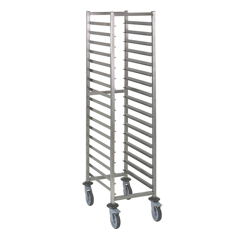 Gastro-inox Regaalwagen GN 2/1 Van Roestvrijstaal Aisi 304, 17 Etages