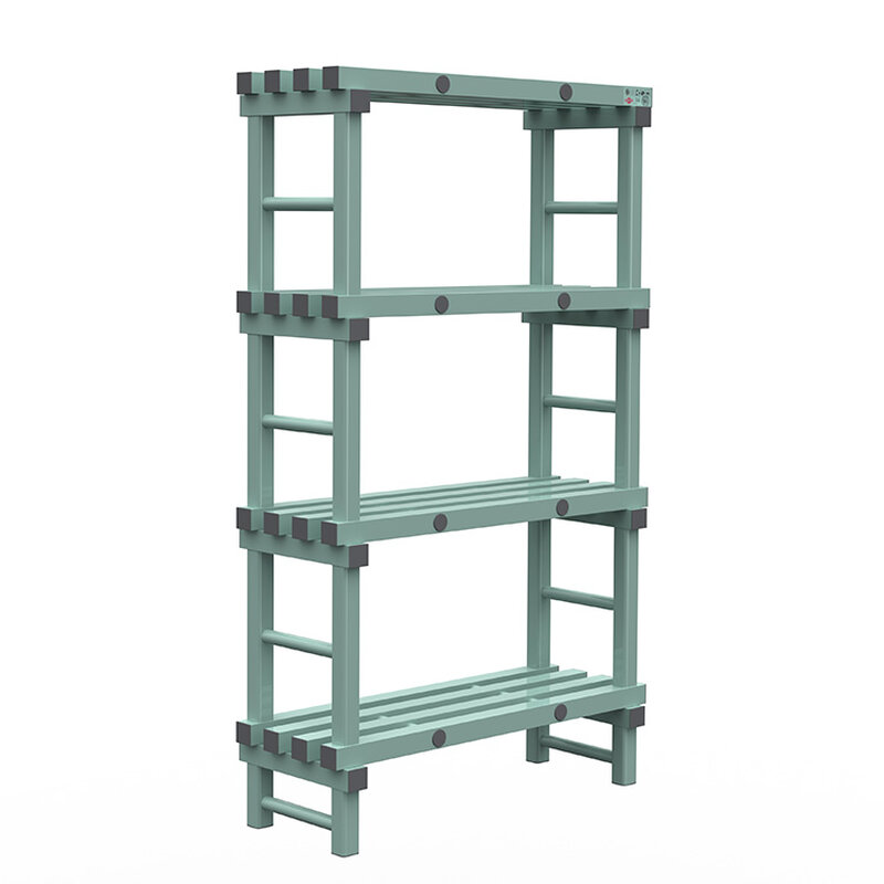 Gastro-inox Rea Design Eurostelling 4 Schappen 1000(l)x400(d)x1750(h)mm