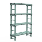 Gastro-inox Rea Design Eurostelling 4 Schappen 1200(l)x400(d)x1750(h)mm