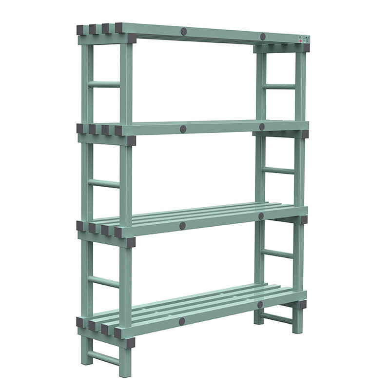 Gastro-inox Rea Design Eurostelling 4 Schappen 1400(l)x400(d)x1750(h)mm