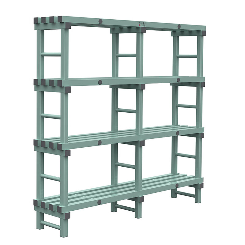 Gastro-inox Rea Design Eurostelling 4 Schappen 1800(l)x400(d)x1750(h)mm