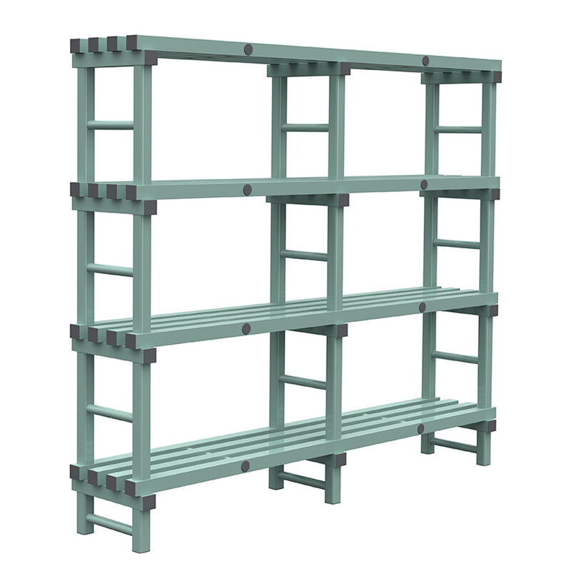 Gastro-inox Rea Design Eurostelling 4 Schappen 2000(l)x400(d)x1750(h)mm