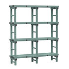 Gastro-inox Rea Design Eurostelling 4 Schappen 1500(l)x400(d)x1750(h)mm
