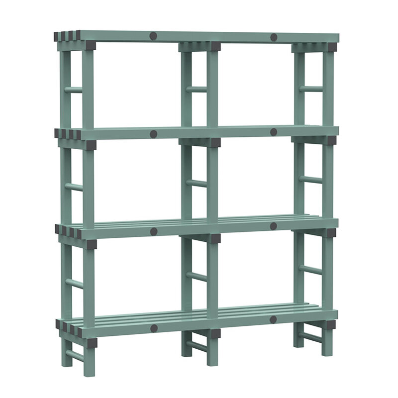 Gastro-inox Rea Design Eurostelling 4 Schappen 1500(l)x400(d)x1750(h)mm
